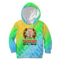 Melanesian Festival 2023 Kid Hoodie Fest'Napuan Colorful Style LT6 - Wonder Print Shop
