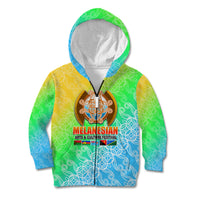 Melanesian Festival 2023 Kid Hoodie Fest'Napuan Colorful Style LT6 - Wonder Print Shop