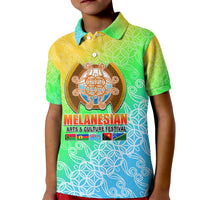 Melanesian Festival 2023 Kid Polo Shirt Fest'Napuan Colorful Style LT6 - Wonder Print Shop