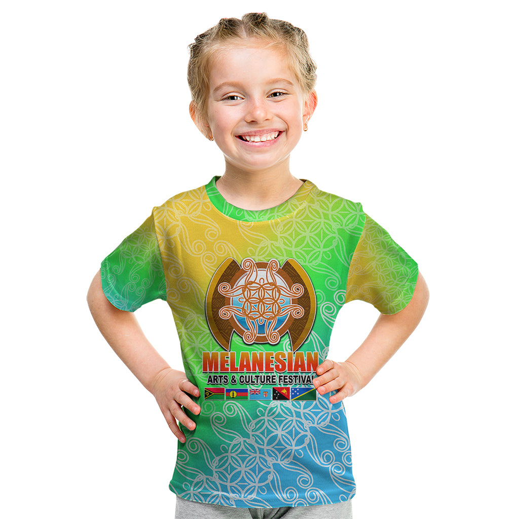Melanesian Festival 2023 Kid T Shirt Fest'Napuan Colorful Style LT6 - Wonder Print Shop