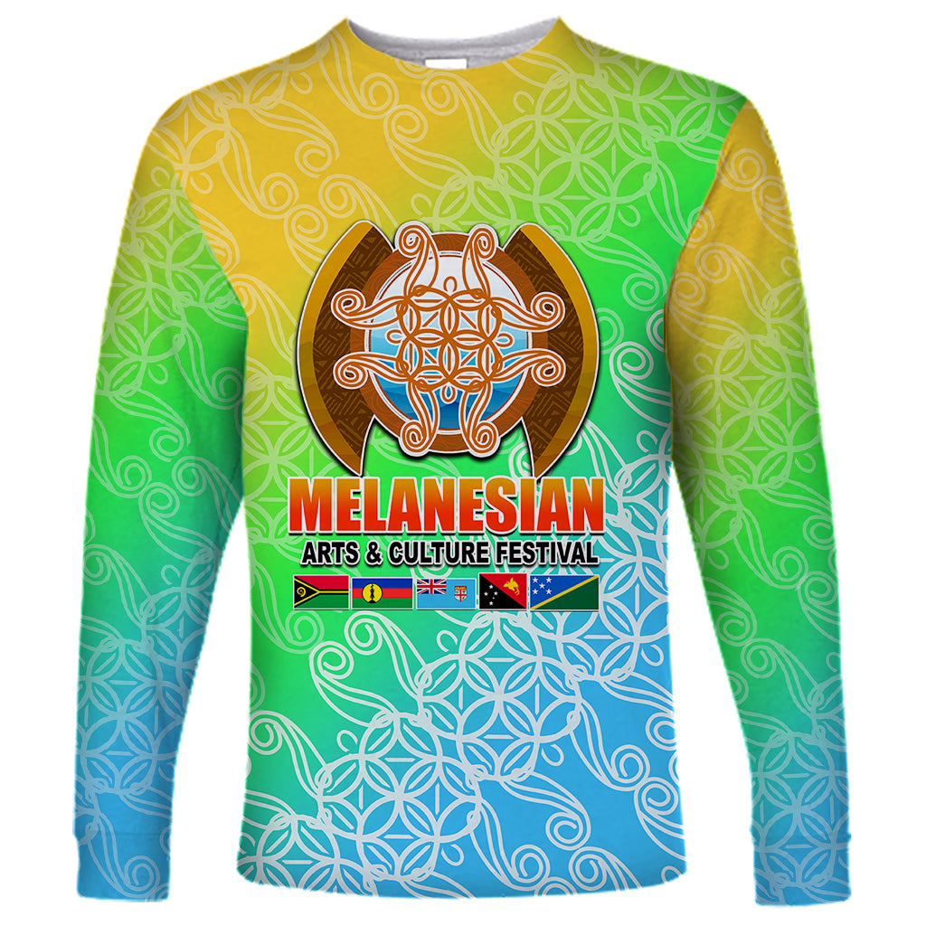 Melanesian Festival 2023 Long Sleeve Shirt Fest'Napuan Colorful Style LT6 - Wonder Print Shop