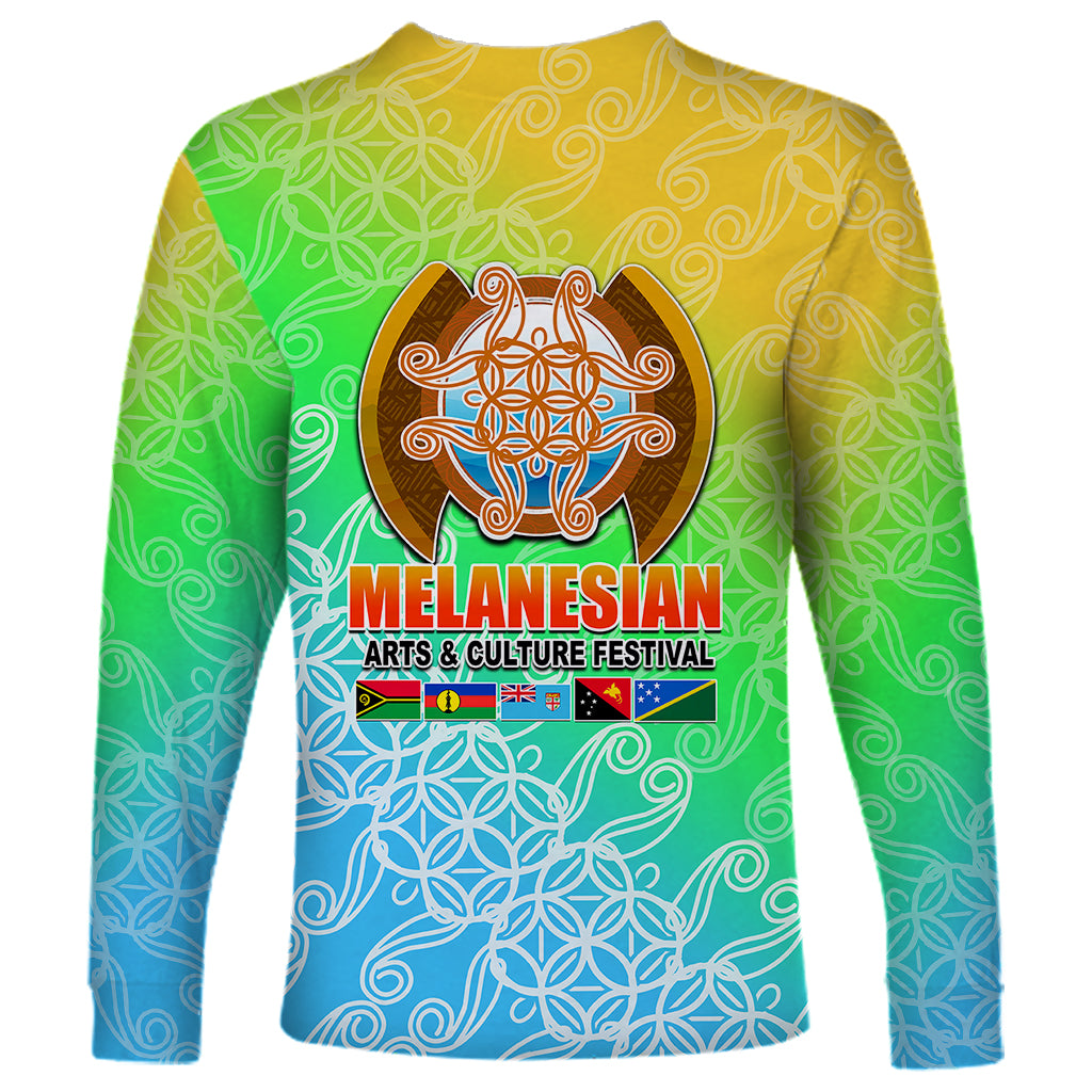 Melanesian Festival 2023 Long Sleeve Shirt Fest'Napuan Colorful Style LT6 - Wonder Print Shop