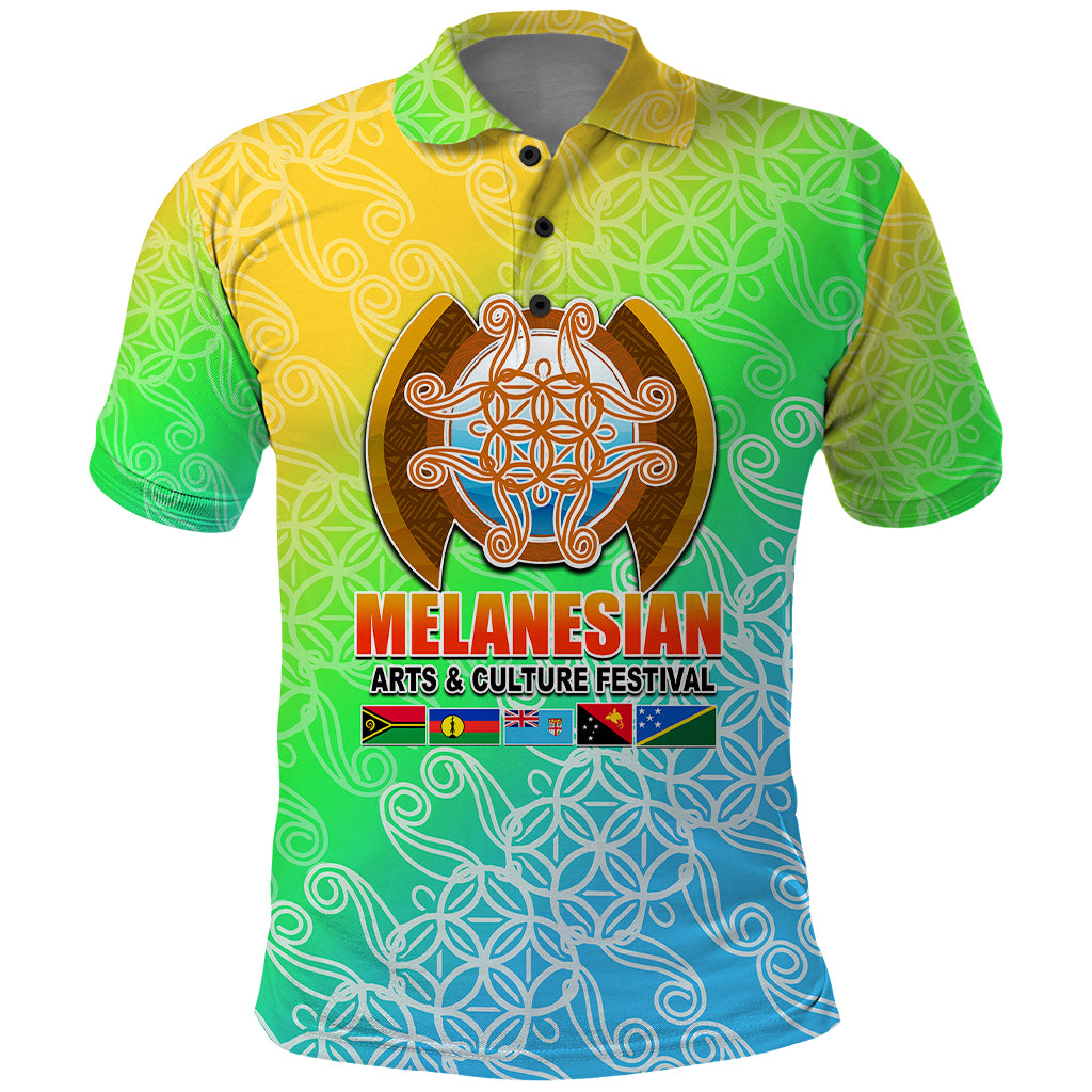 Melanesian Festival 2023 Polo Shirt Fest'Napuan Colorful Style LT6 - Wonder Print Shop