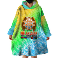 Melanesian Festival 2023 Wearable Blanket Hoodie Fest'Napuan Colorful Style LT6 - Wonder Print Shop