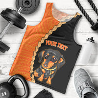 custom-dachshund-dog-men-tank-top-with-polynesian-tribal-tattoo