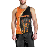 custom-dachshund-dog-men-tank-top-with-polynesian-tribal-tattoo