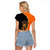 Custom Dachshund Dog Raglan Cropped T Shirt With Polynesian Tribal Tattoo LT6 - Wonder Print Shop