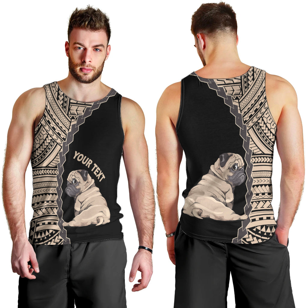 custom-pug-dog-men-tank-top-with-polynesian-tribal-tattoo
