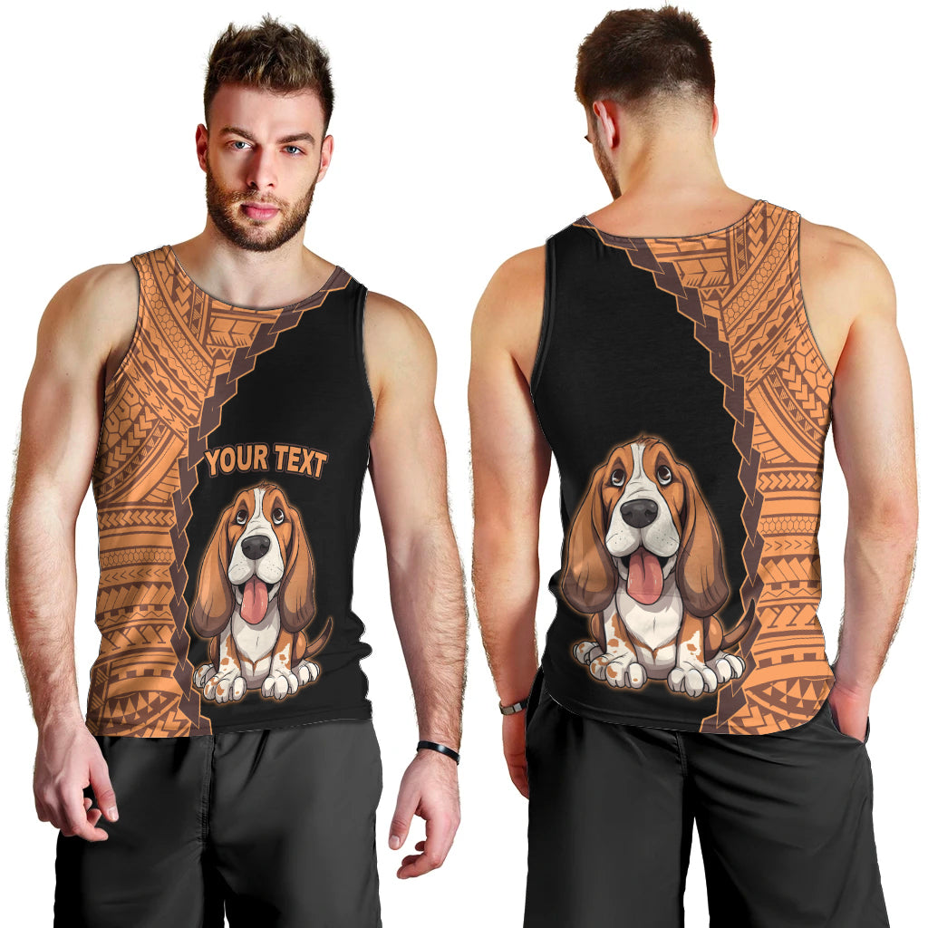 custom-basset-hound-dog-men-tank-top-with-polynesian-tribal-tattoo