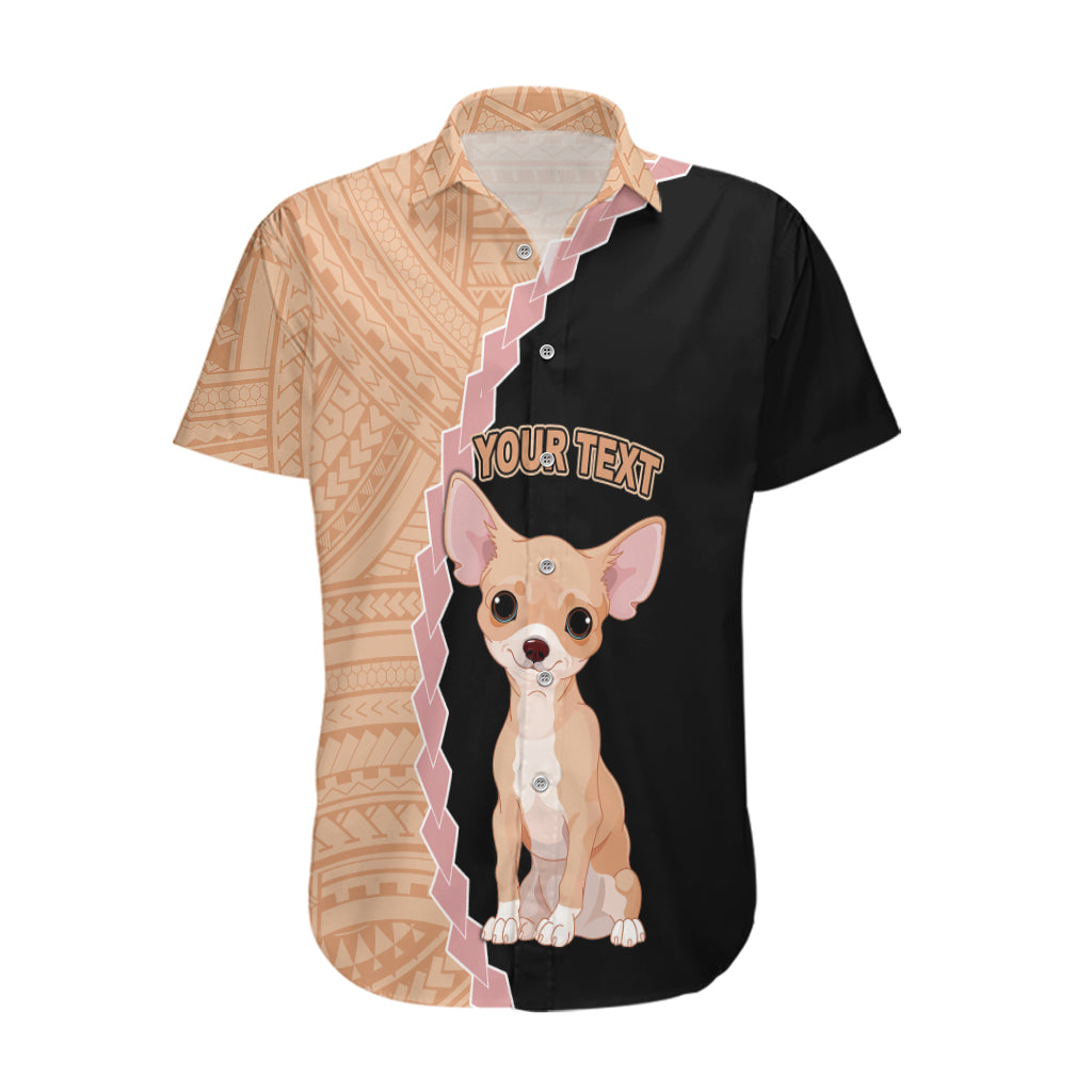Custom Chihuahua Dog Hawaiian Shirt With Polynesian Tribal Tattoo LT6 - Wonder Print Shop