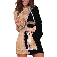 Custom Chihuahua Dog Hoodie Dress With Polynesian Tribal Tattoo LT6 - Wonder Print Shop