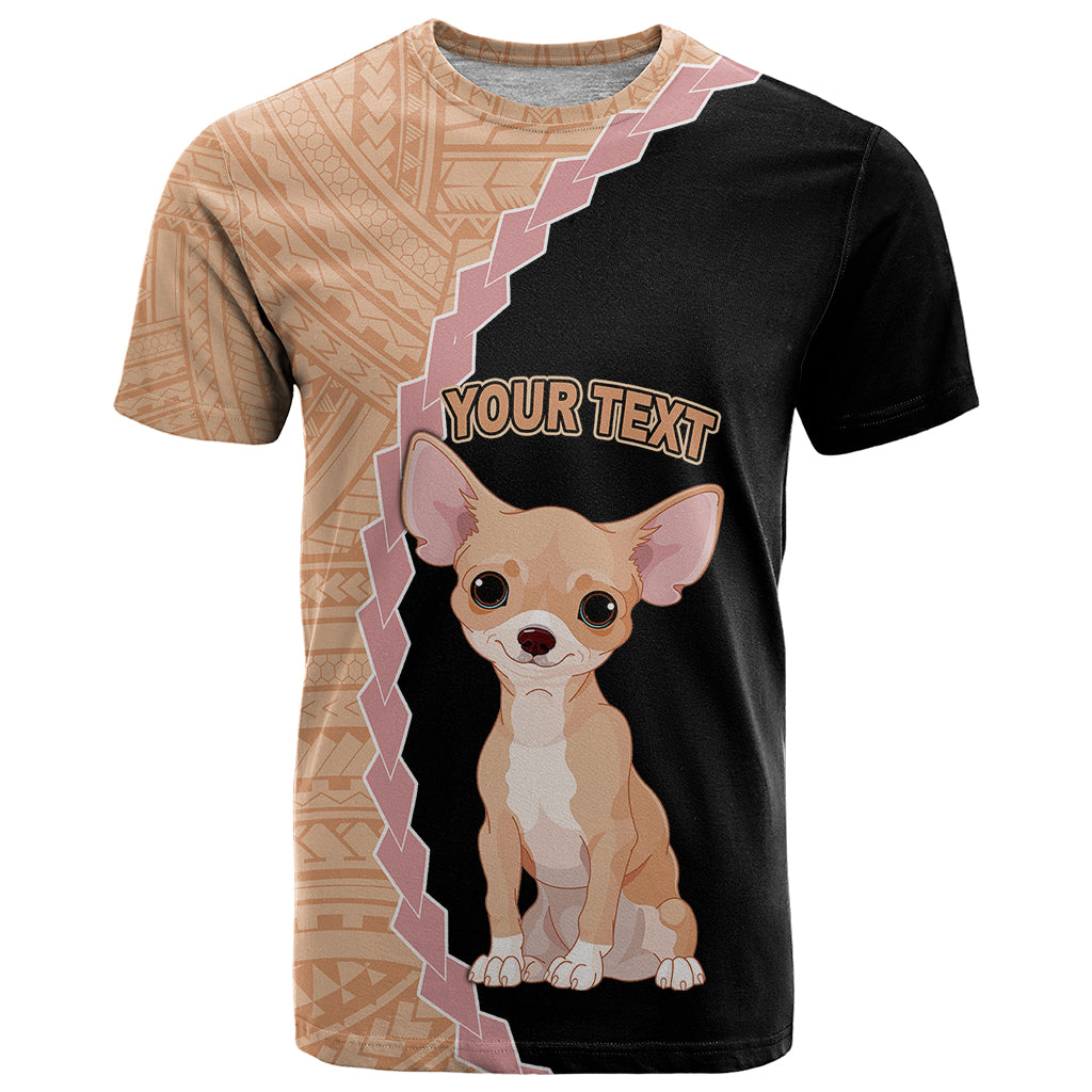Custom Chihuahua Dog T Shirt With Polynesian Tribal Tattoo LT6 - Wonder Print Shop