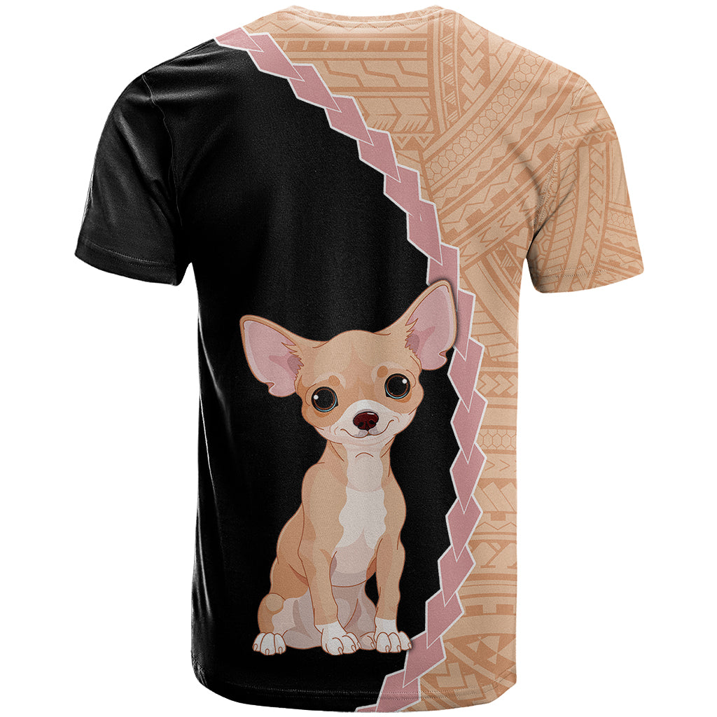 Custom Chihuahua Dog T Shirt With Polynesian Tribal Tattoo LT6 - Wonder Print Shop