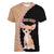 Custom Chihuahua Dog Women V Neck T Shirt With Polynesian Tribal Tattoo LT6 - Wonder Print Shop