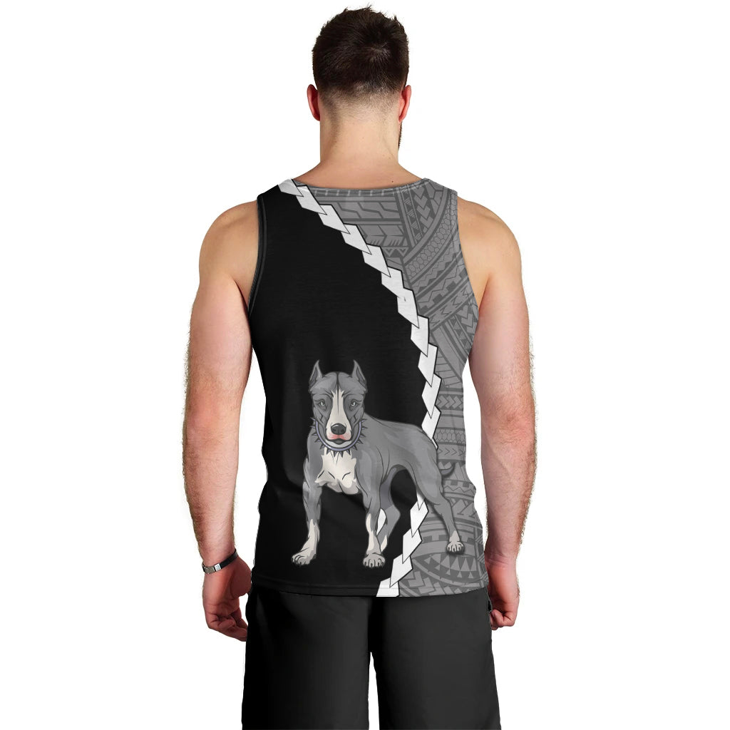 custom-pitbull-dog-men-tank-top-with-polynesian-tribal-tattoo