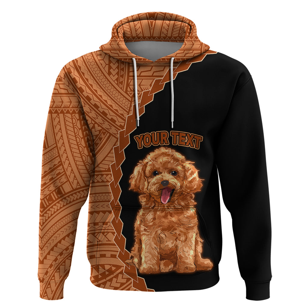 Custom Poodle Dog Hoodie With Polynesian Tribal Tattoo LT6 - Wonder Print Shop