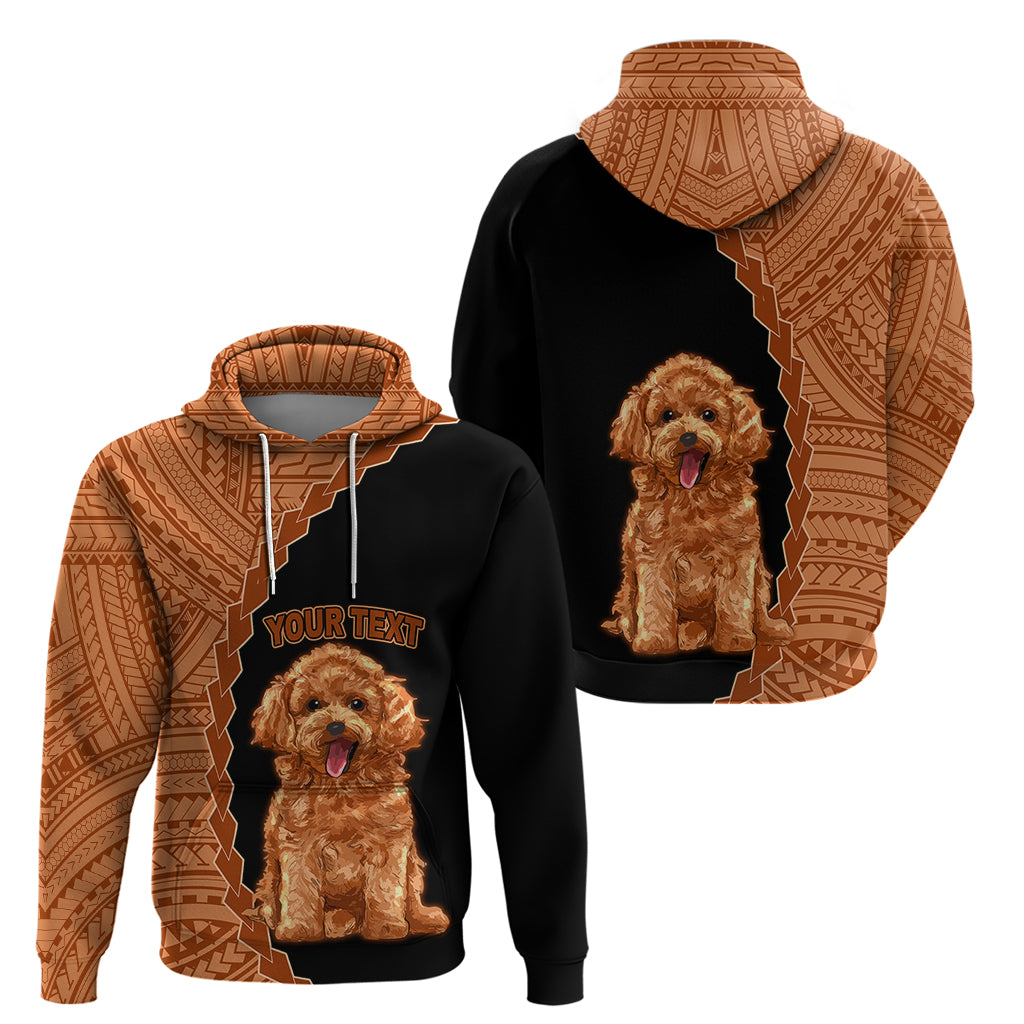 Custom Poodle Dog Hoodie With Polynesian Tribal Tattoo LT6 - Wonder Print Shop