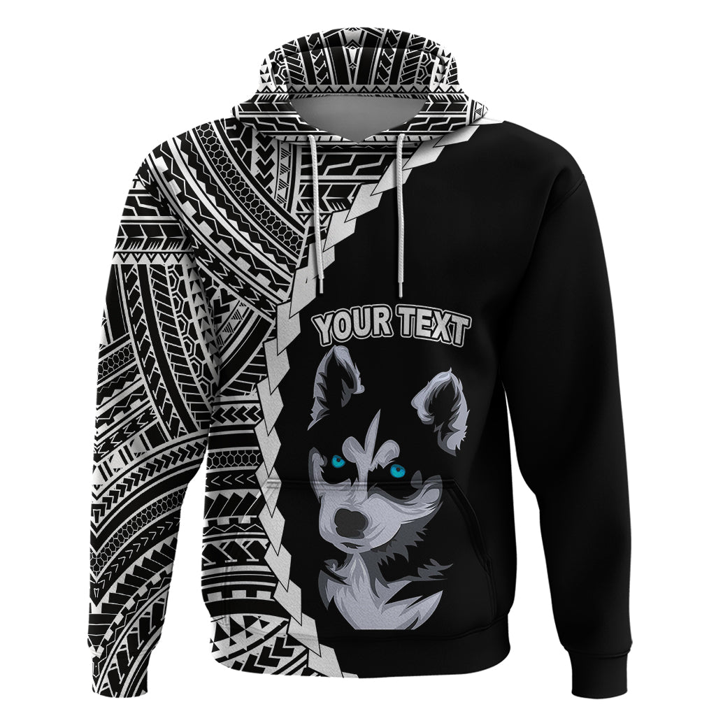 Custom Husky Dog Hoodie With Polynesian Tribal Tattoo LT6 - Wonder Print Shop