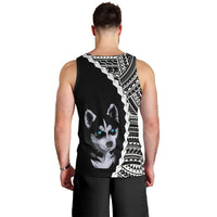 custom-husky-dog-men-tank-top-with-polynesian-tribal-tattoo