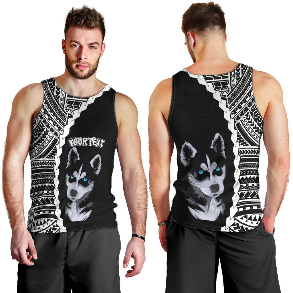 custom-husky-dog-men-tank-top-with-polynesian-tribal-tattoo
