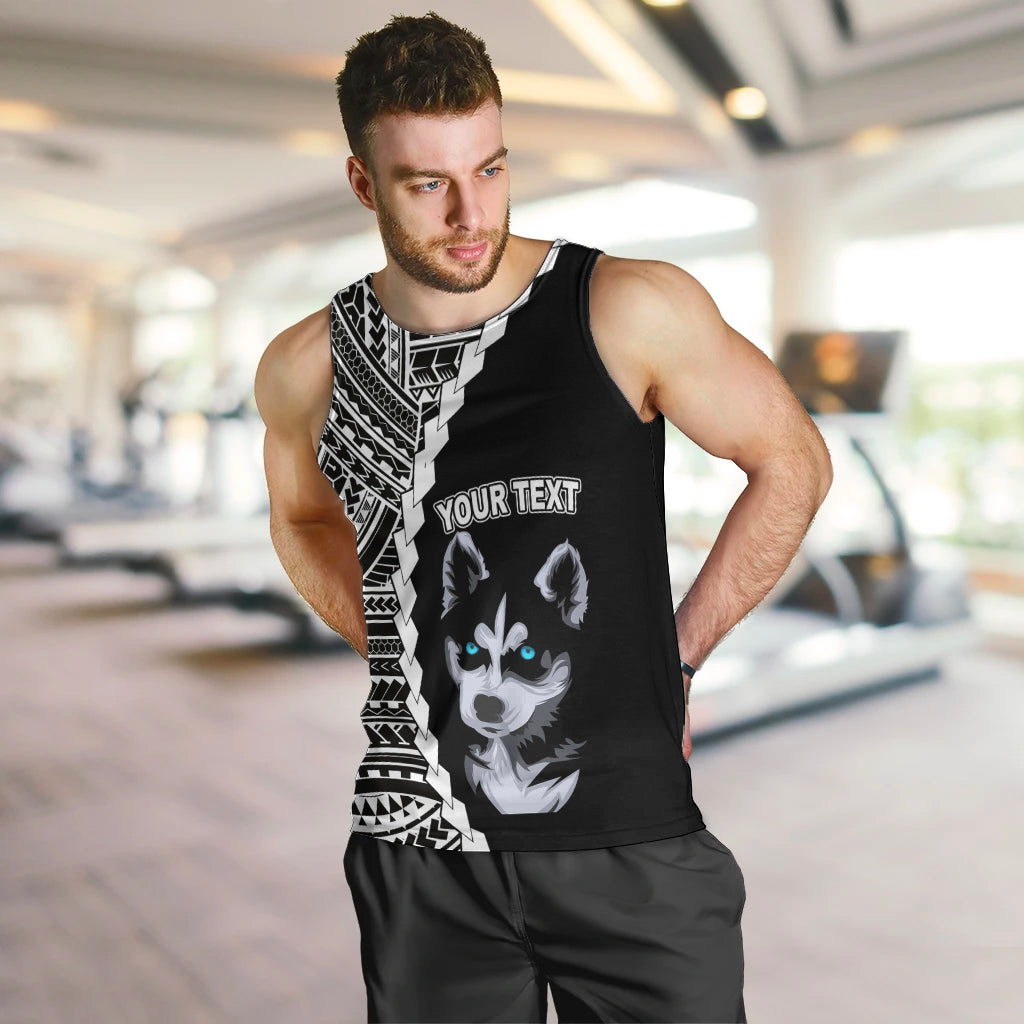 custom-husky-dog-men-tank-top-with-polynesian-tribal-tattoo