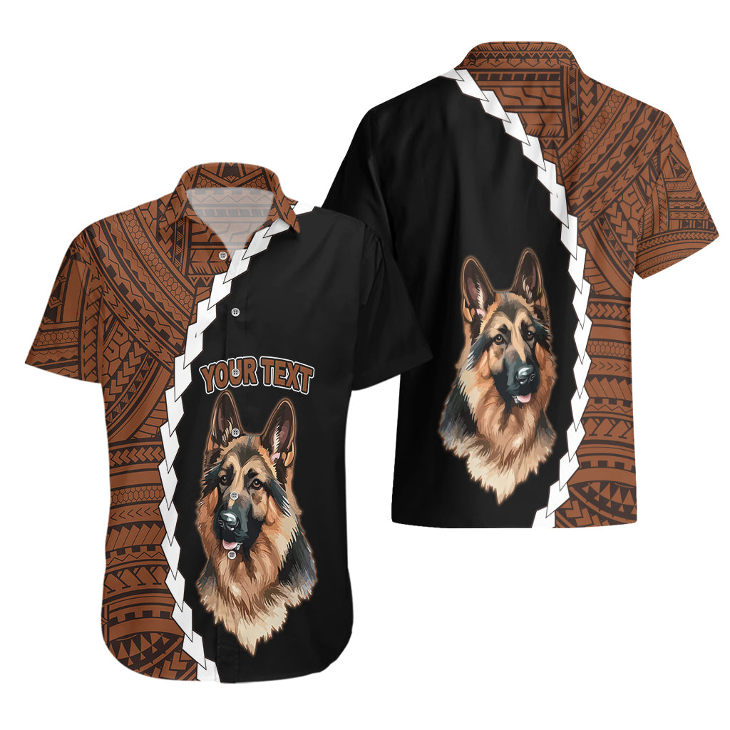 Custom German Shepherd Dog Hawaiian Shirt With Polynesian Tribal Tattoo LT6 - Wonder Print Shop