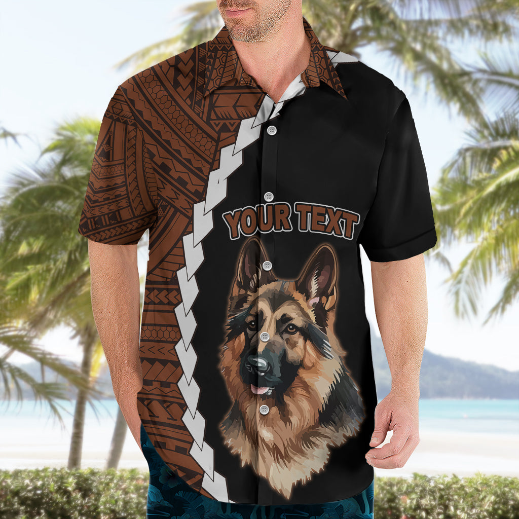 Custom German Shepherd Dog Hawaiian Shirt With Polynesian Tribal Tattoo LT6 - Wonder Print Shop