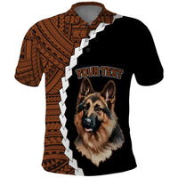 Custom German Shepherd Dog Polo Shirt With Polynesian Tribal Tattoo LT6 - Wonder Print Shop