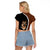 Custom German Shepherd Dog Raglan Cropped T Shirt With Polynesian Tribal Tattoo LT6 - Wonder Print Shop