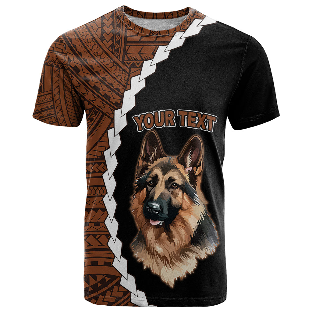 Custom German Shepherd Dog T Shirt With Polynesian Tribal Tattoo LT6 - Wonder Print Shop