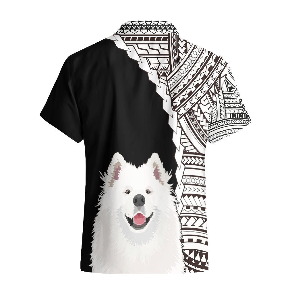 Custom Samoyed Dog Hawaiian Shirt With Polynesian Tribal Tattoo LT6 - Wonder Print Shop