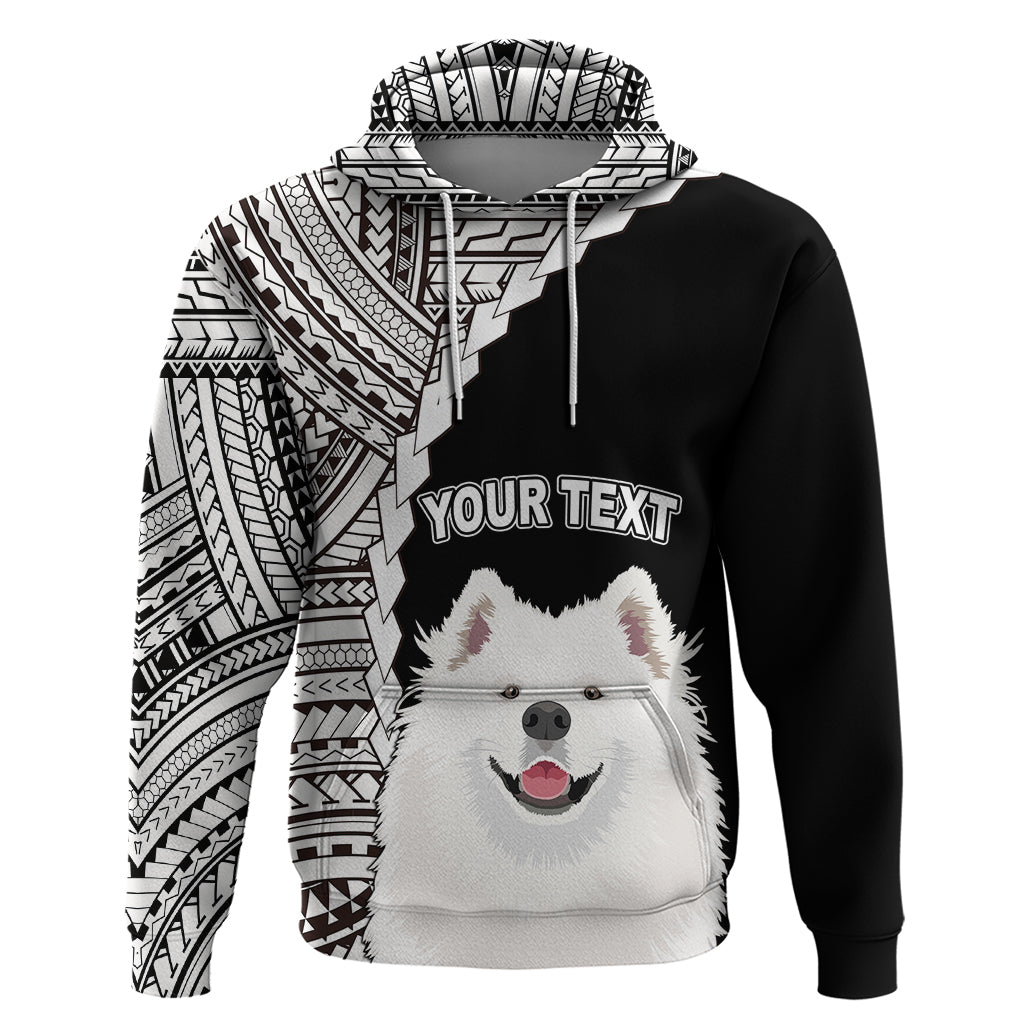 Custom Samoyed Dog Hoodie With Polynesian Tribal Tattoo LT6 - Wonder Print Shop