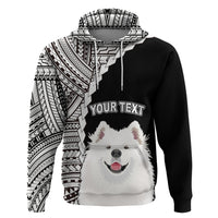 Custom Samoyed Dog Hoodie With Polynesian Tribal Tattoo LT6 - Wonder Print Shop