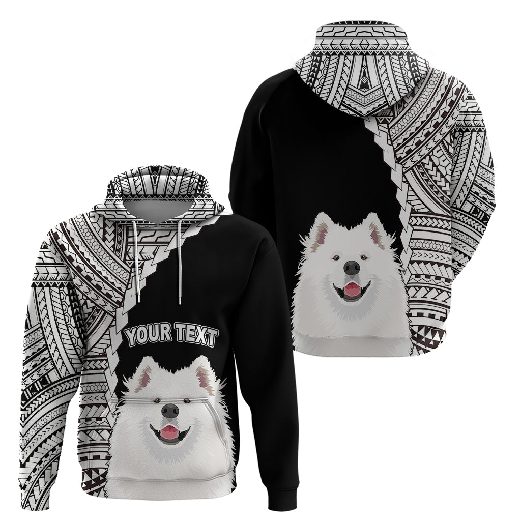 Custom Samoyed Dog Hoodie With Polynesian Tribal Tattoo LT6 - Wonder Print Shop