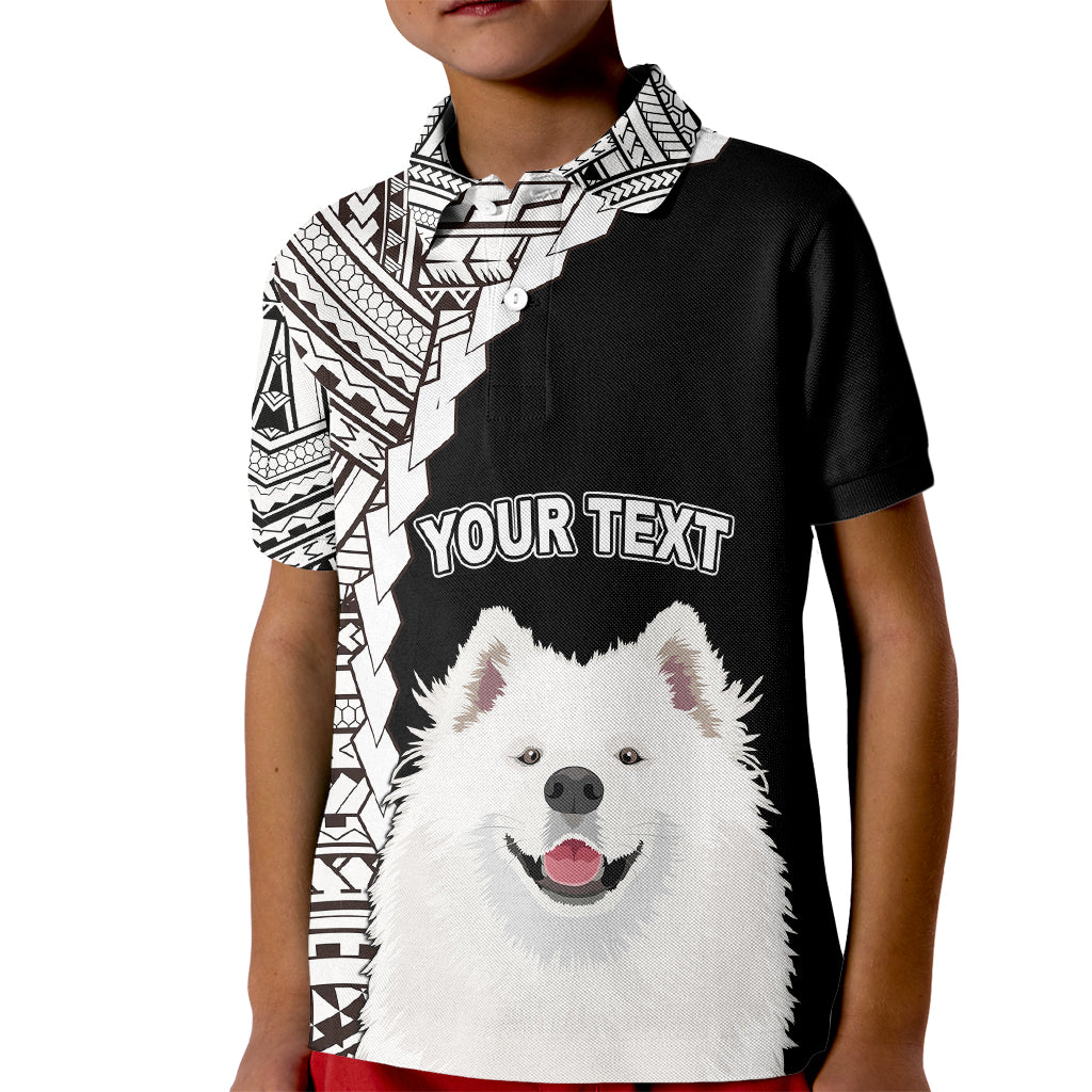 Custom Samoyed Dog Kid Polo Shirt With Polynesian Tribal Tattoo LT6 - Wonder Print Shop