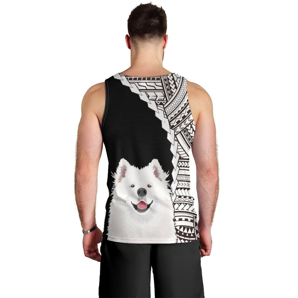 custom-samoyed-dog-men-tank-top-with-polynesian-tribal-tattoo