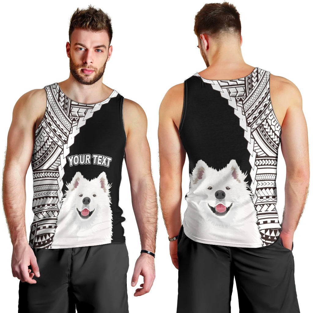custom-samoyed-dog-men-tank-top-with-polynesian-tribal-tattoo