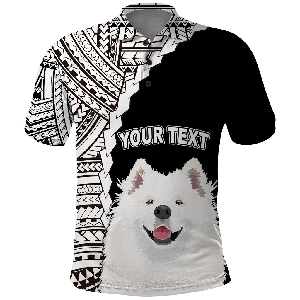 Custom Samoyed Dog Polo Shirt With Polynesian Tribal Tattoo LT6 - Wonder Print Shop