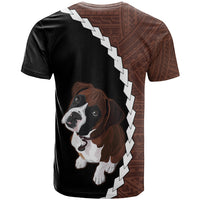 Custom Boxer Dog T Shirt With Polynesian Tribal Tattoo LT6 - Wonder Print Shop
