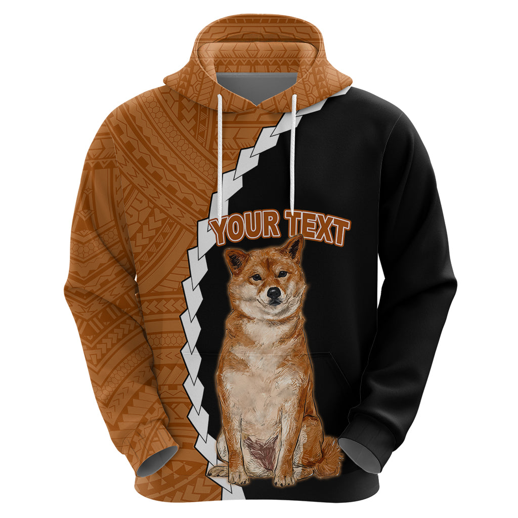 Custom Shiba Inu Dog Hoodie With Polynesian Tribal Tattoo LT6 - Wonder Print Shop