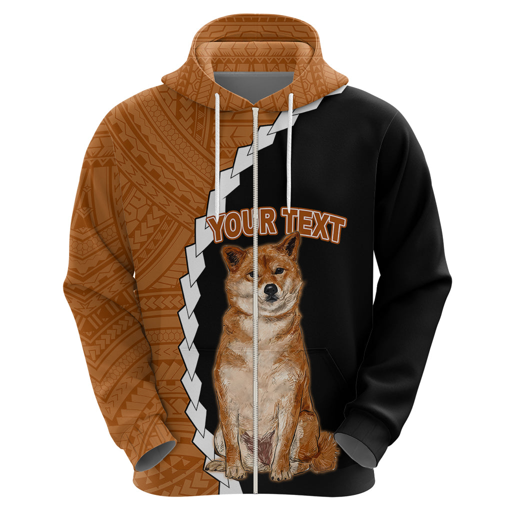 Custom Shiba Inu Dog Hoodie With Polynesian Tribal Tattoo LT6 - Wonder Print Shop