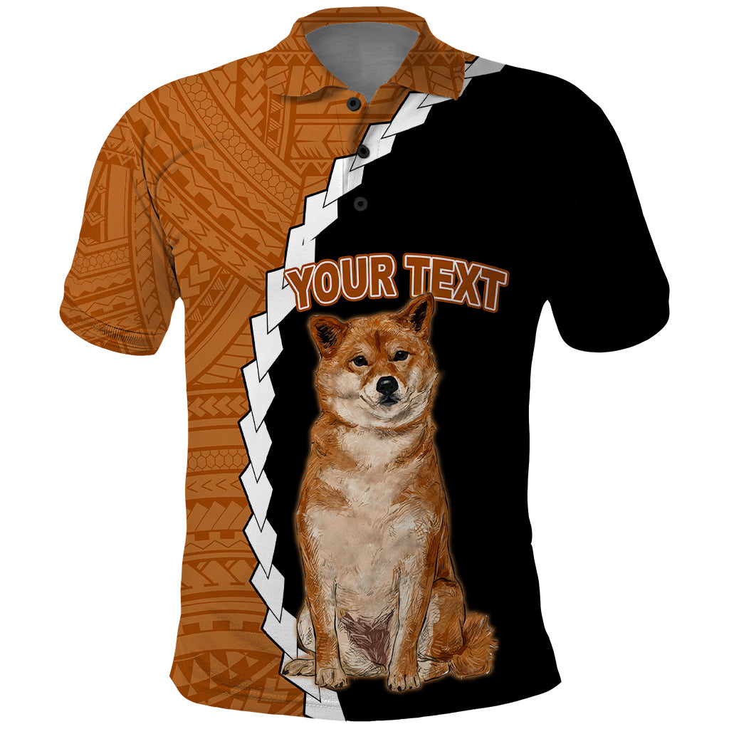 Custom Shiba Inu Dog Polo Shirt With Polynesian Tribal Tattoo LT6 - Wonder Print Shop