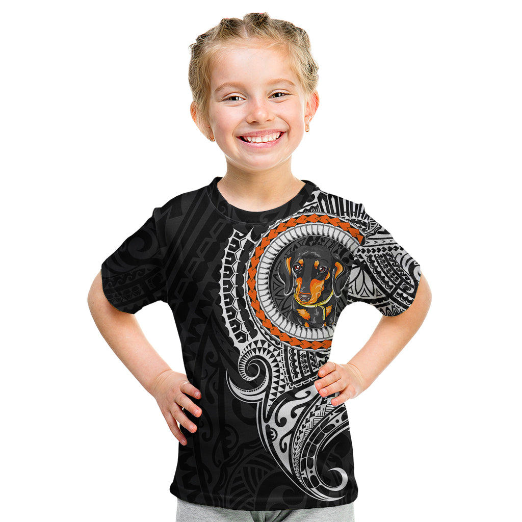 Polynesian Dachshund Dog Kid T Shirt Dog In My Heart LT6 - Wonder Print Shop