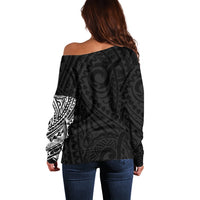 Polynesian Dachshund Dog Off Shoulder Sweater Dog In My Heart LT6 - Wonder Print Shop