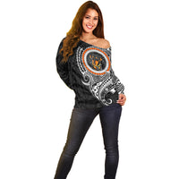 Polynesian Dachshund Dog Off Shoulder Sweater Dog In My Heart LT6 - Wonder Print Shop