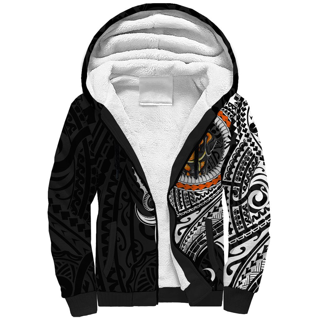 Polynesian Dachshund Dog Sherpa Hoodie Dog In My Heart LT6 - Wonder Print Shop