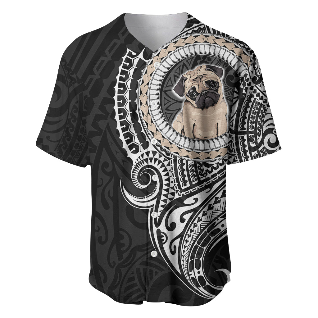 Polynesian Pug Dog Baseball Jersey Dog In My Heart LT6 - Wonder Print Shop