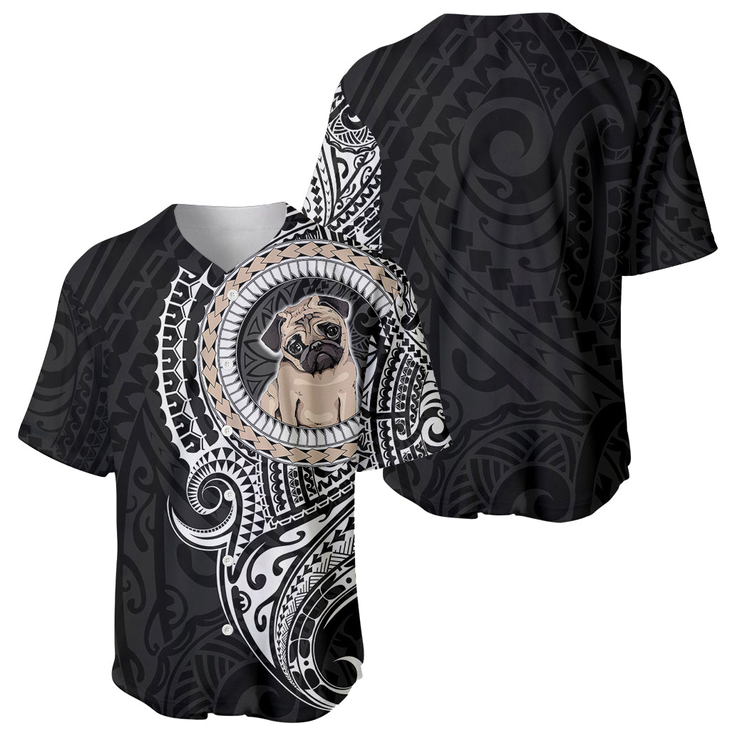 Polynesian Pug Dog Baseball Jersey Dog In My Heart LT6 - Wonder Print Shop