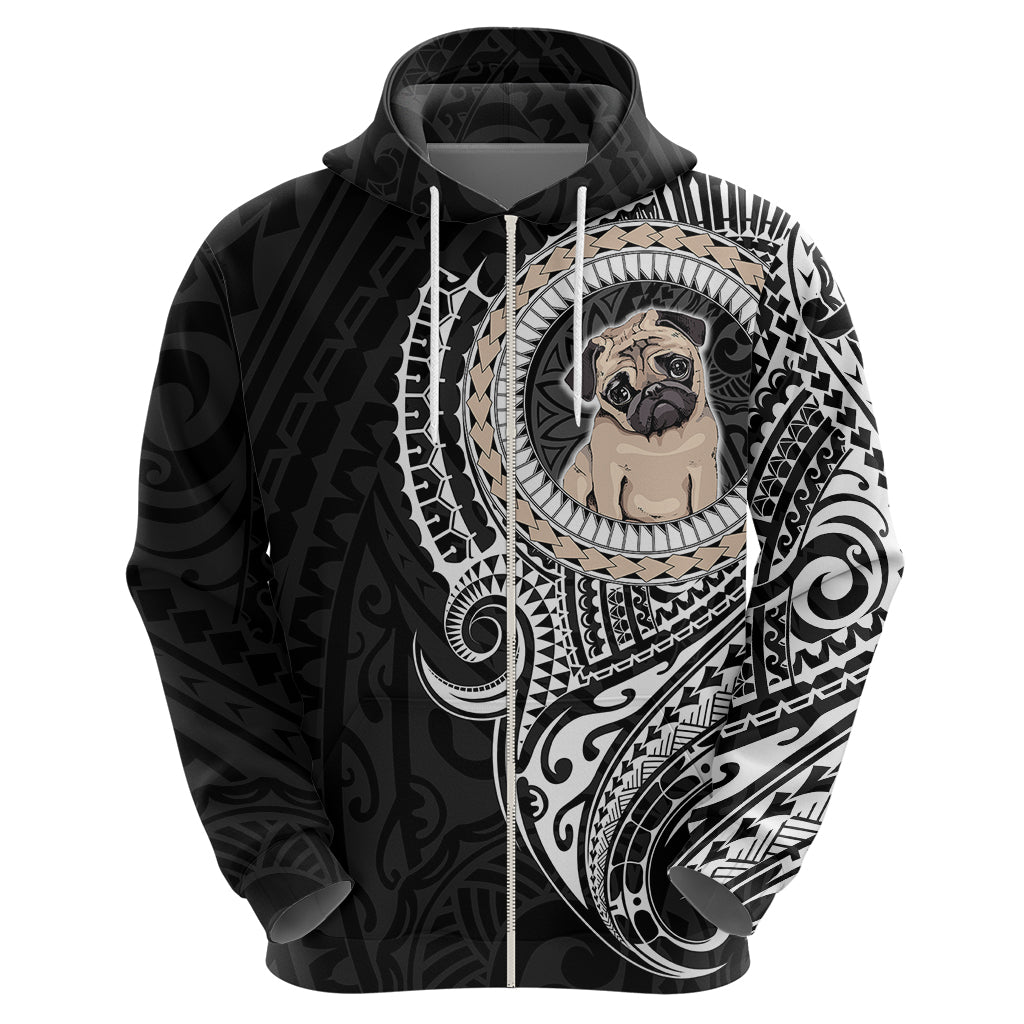 Polynesian Pug Dog Hoodie Dog In My Heart LT6 - Wonder Print Shop