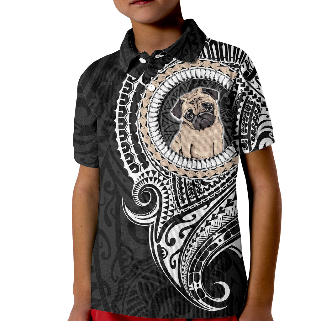 Polynesian Pug Dog Kid Polo Shirt Dog In My Heart LT6 - Wonder Print Shop